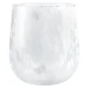 Vase Tupfen, Bauchig/weiß, 16 Cm
