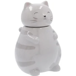 Vorratsdose Katze, Grau, 20 Cm