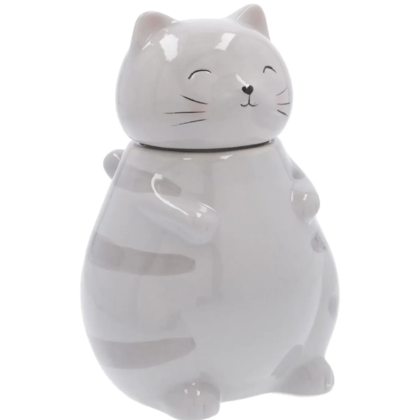 Vorratsdose Katze, Grau, 20 Cm