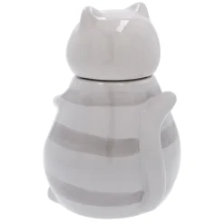 Vorratsdose Katze, Grau, 20 Cm