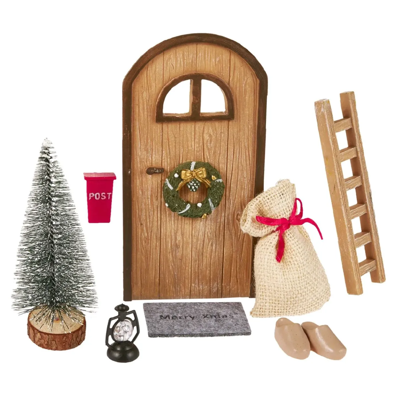 Wichteltür-Set, Braun