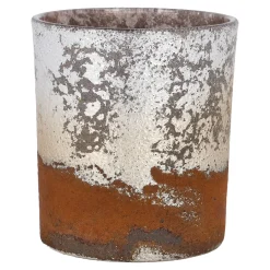 Windlicht Metallic, Champagner, 8 Cm