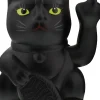 Winkekatze Stinkefinger, Schwarz, 15 Cm