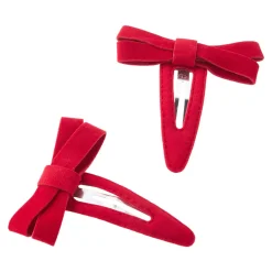 2er Set Haarspange Weihnachten, Rot